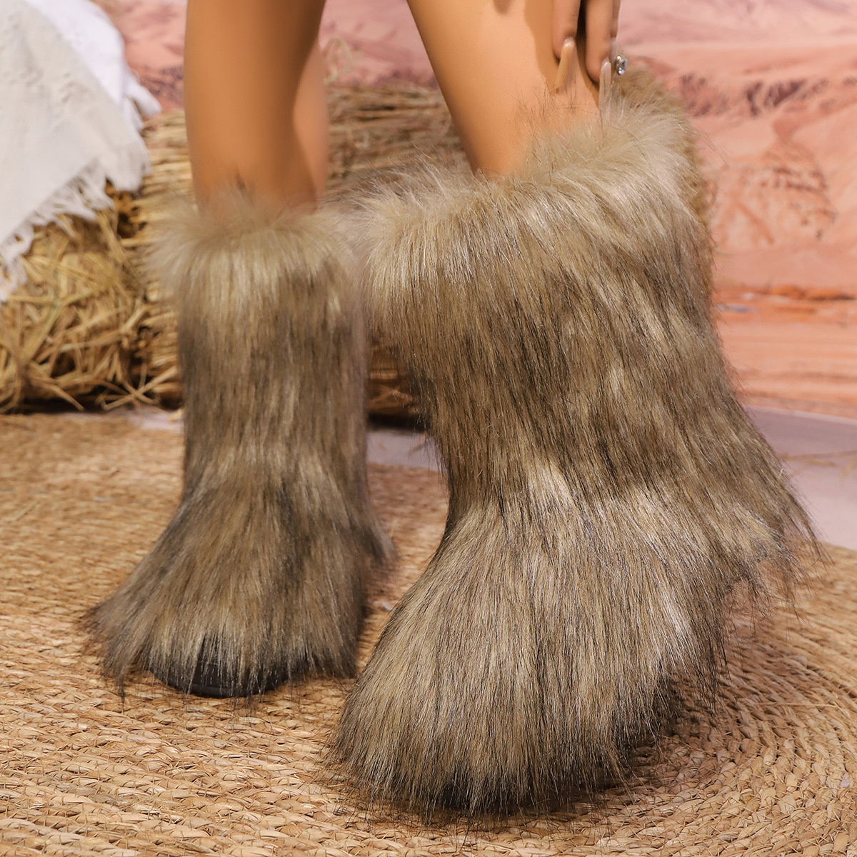 Faux Fur Winter Boots