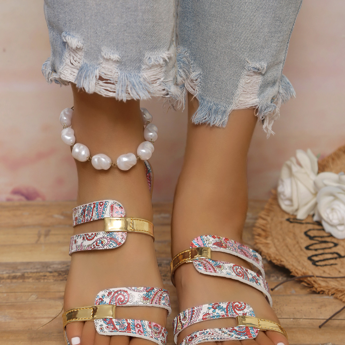 Open Toe Wedge Sandals