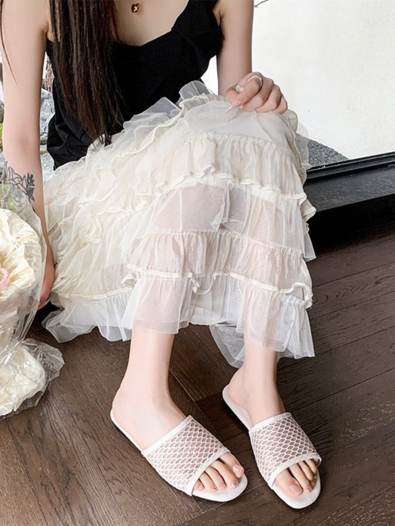 Mesh Breathable Comfort Slide Sandals