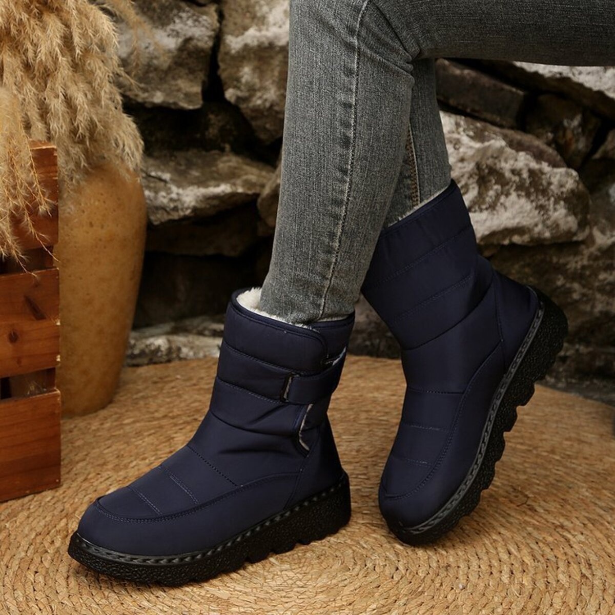 Warm Padded Waterproof Snow Boots