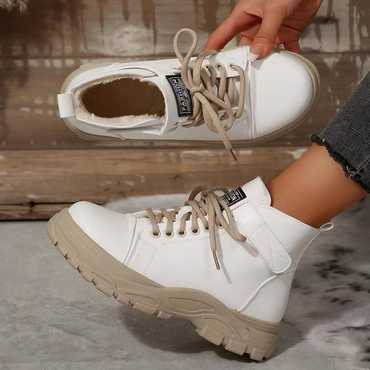 Lace Up Platform Combat Boots