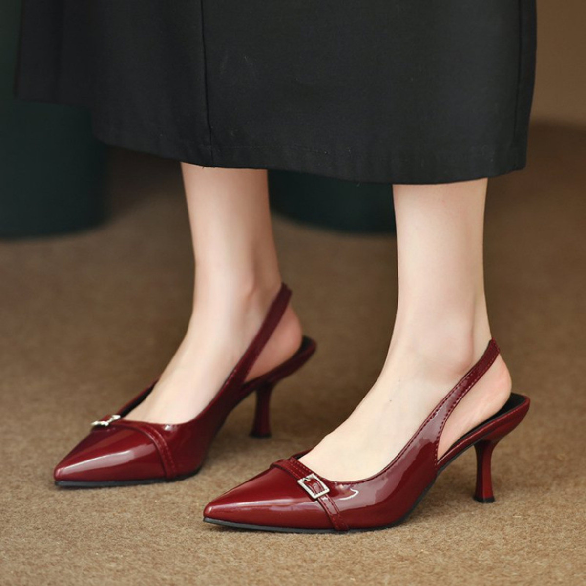 Pointed Toe Slingback Pumps