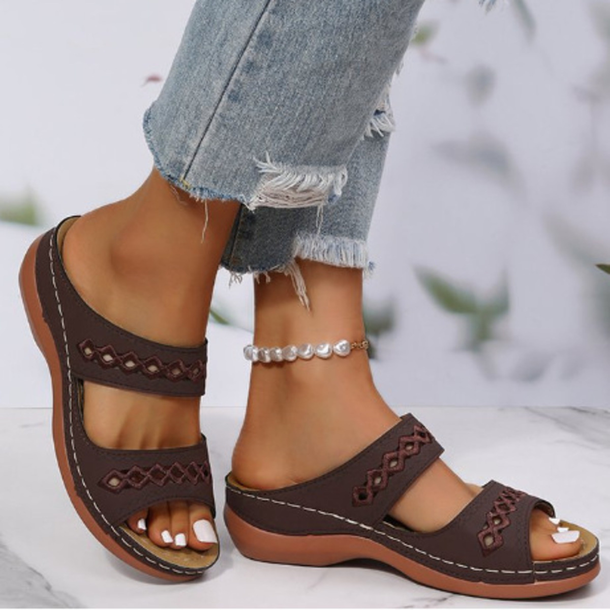 Open Toe Wedge Sandals