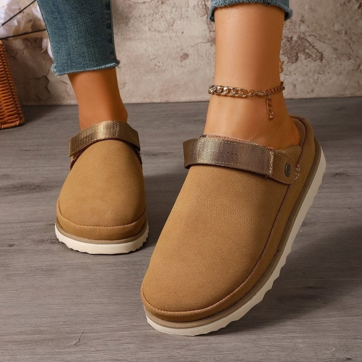 Round Toe Slip-Ons