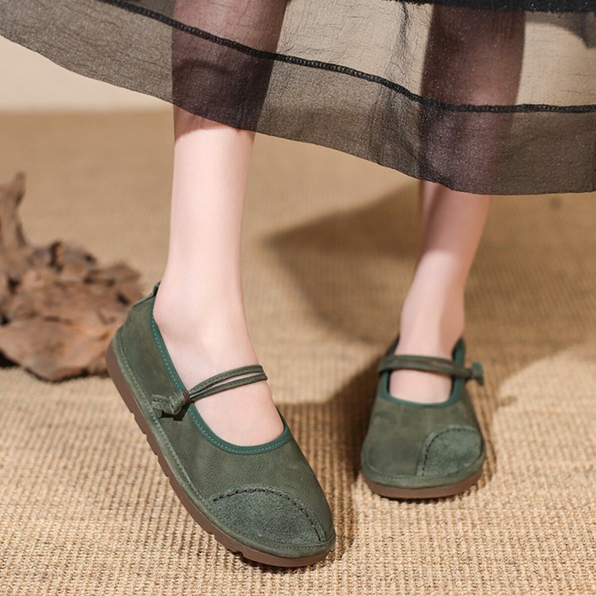 Round Toe Slip-Ons