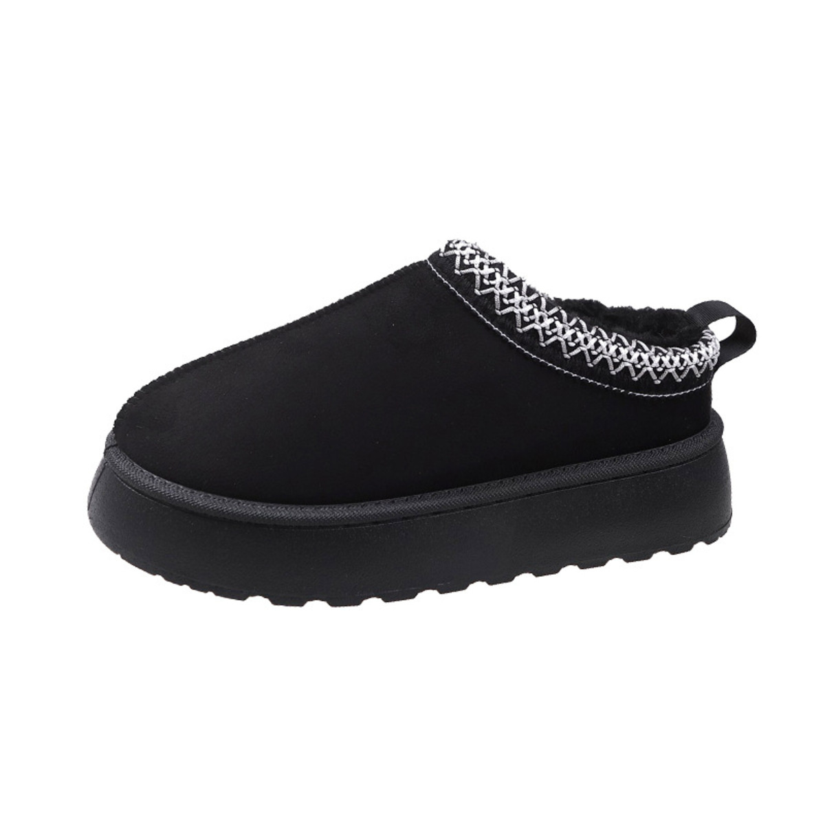 Round Toe Platform Slip-Ons