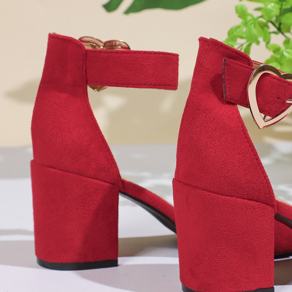 Open Toe Block Heels Sandals