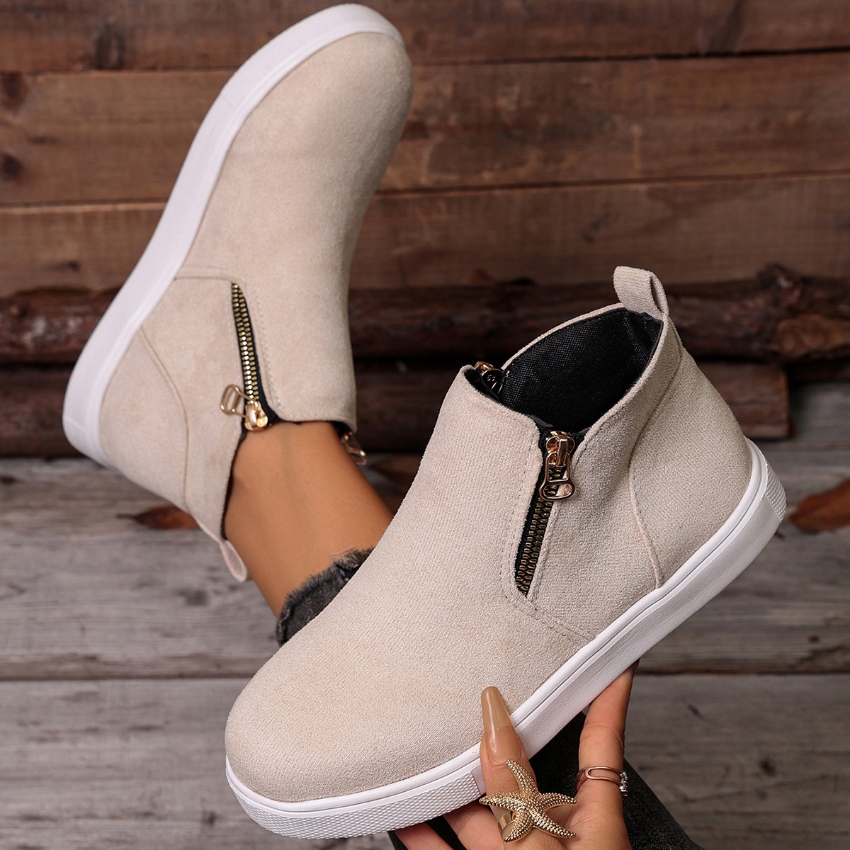 Round Toe Ankle Boots