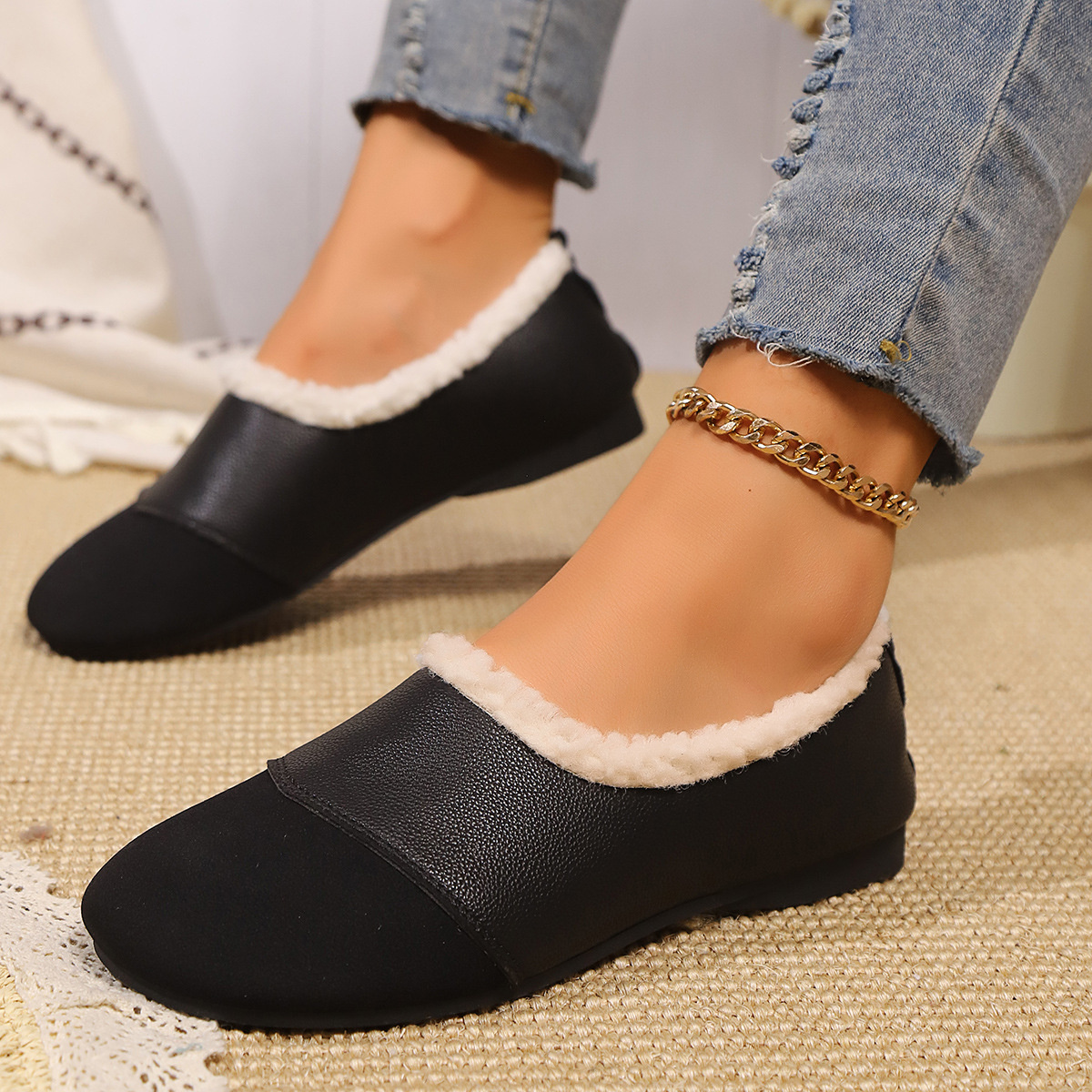 Plush-Lined Slip-Ons