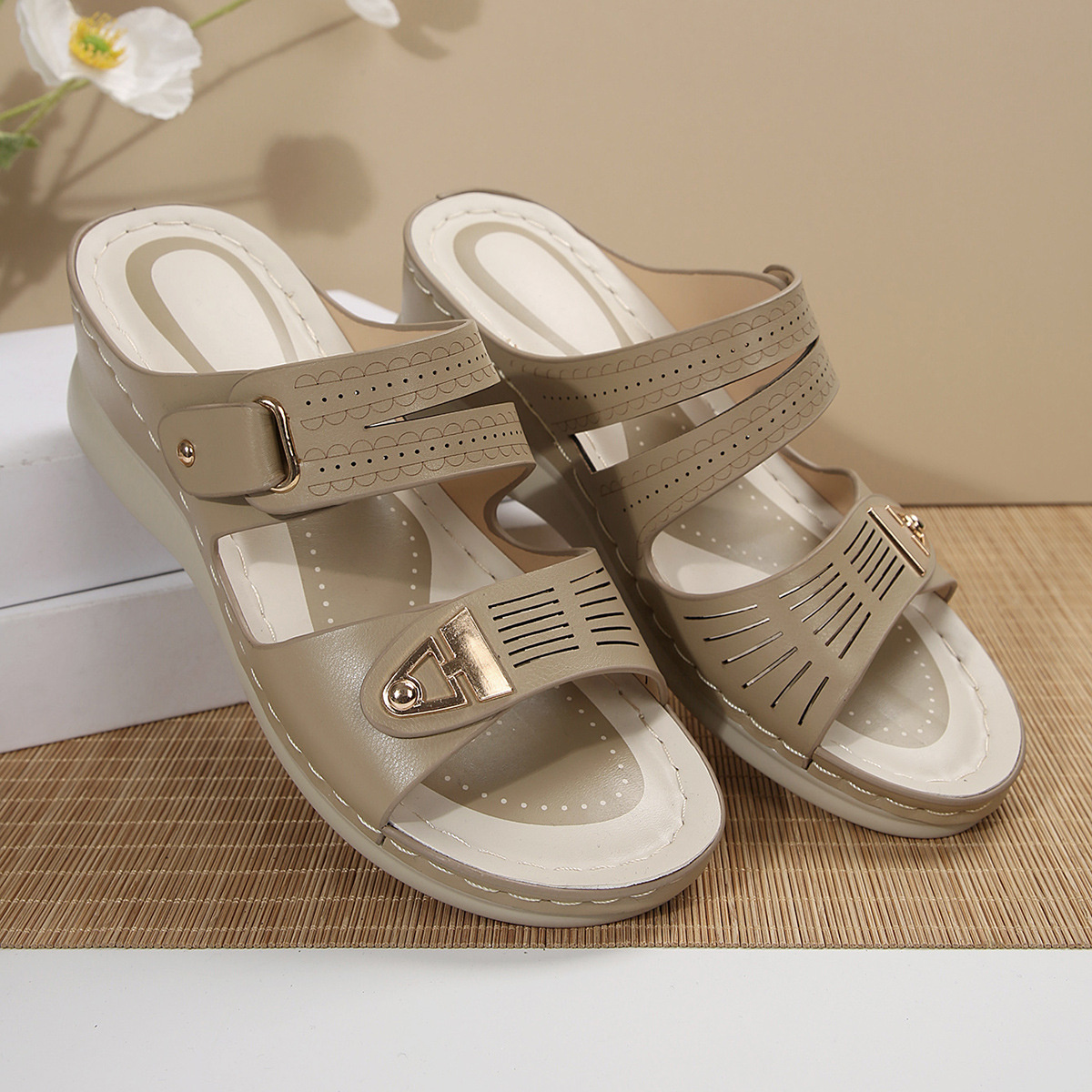 Open Toe Wedge Sandals