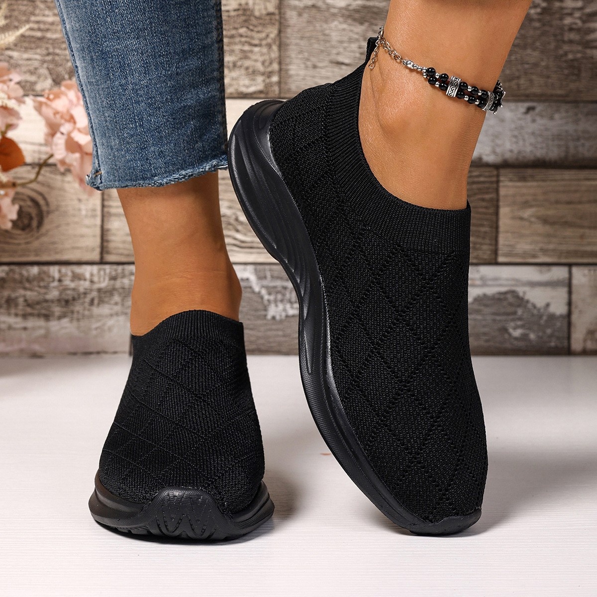 Breathable Mesh Round Toe Shoes