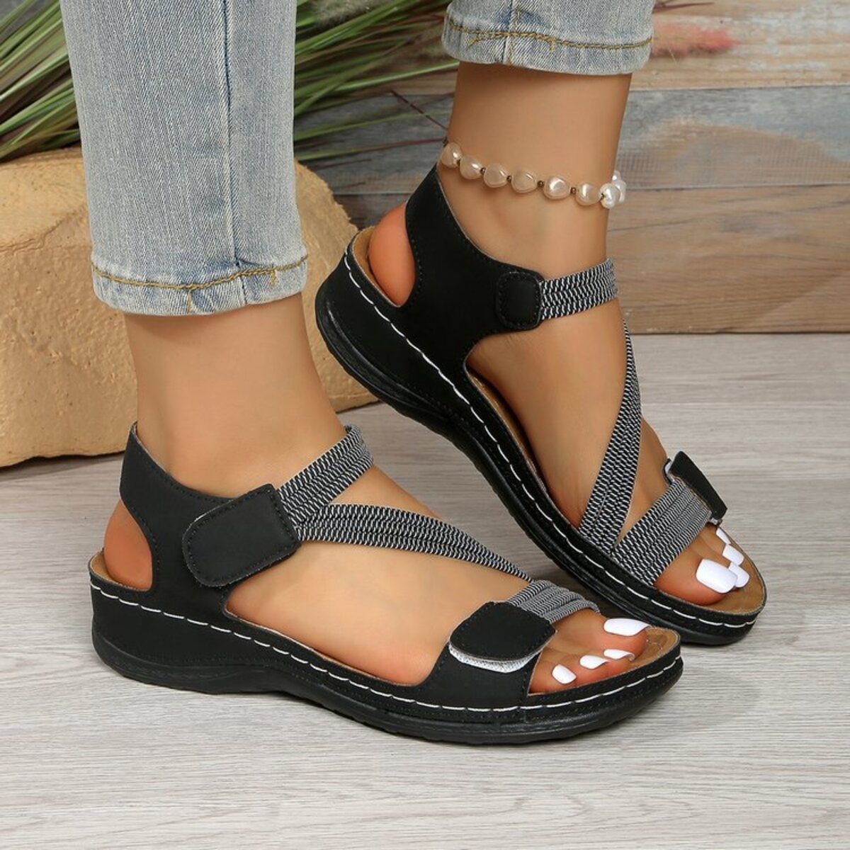 Open Toe Wedge Sandals