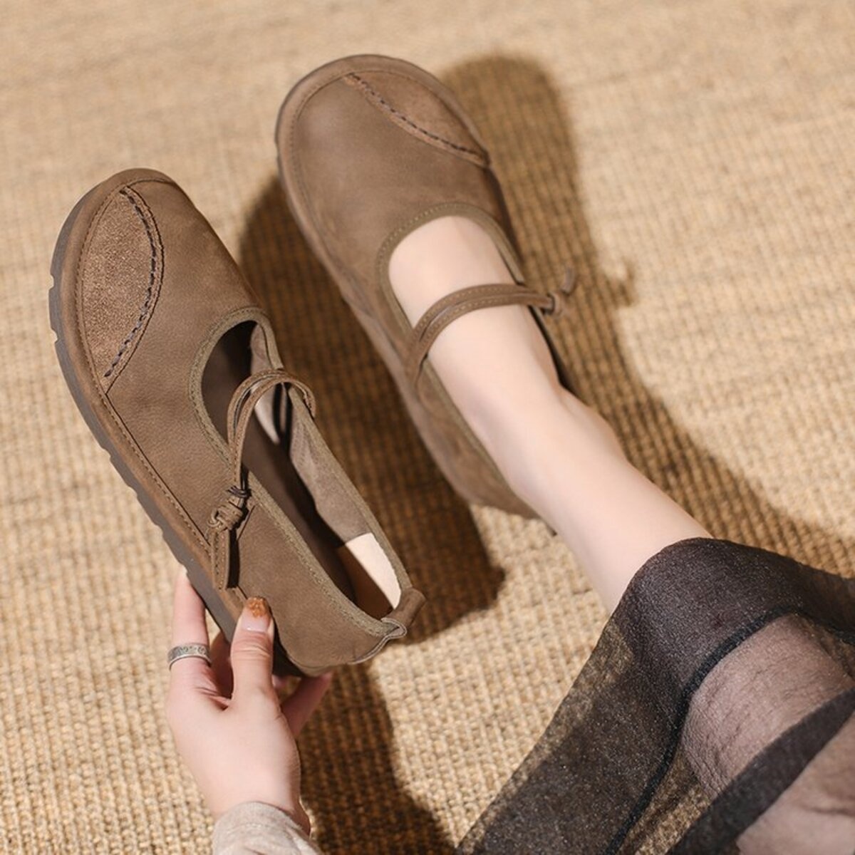 Round Toe Slip-Ons