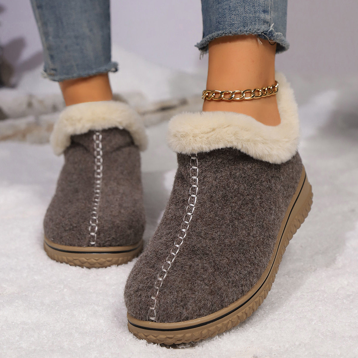 Round Toe Ankle Boots
