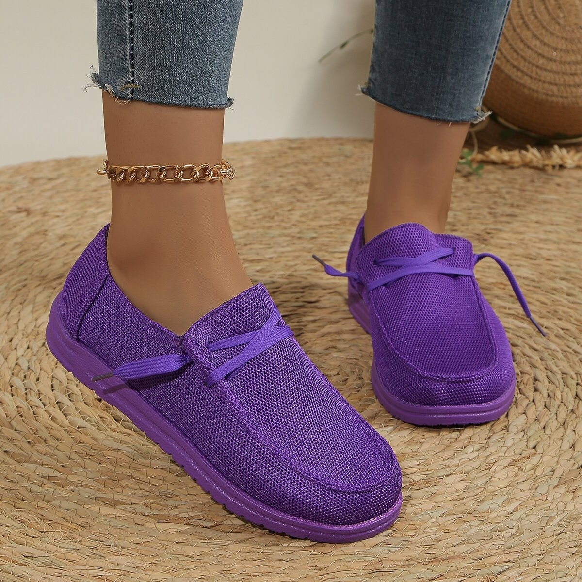 Round Toe Slip-Ons
