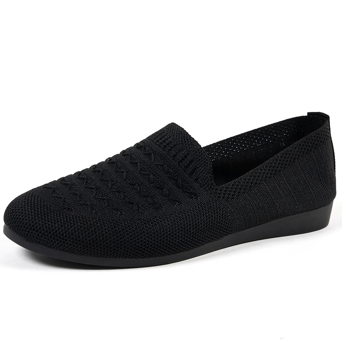 Breathable Knit Slip-On Loafers