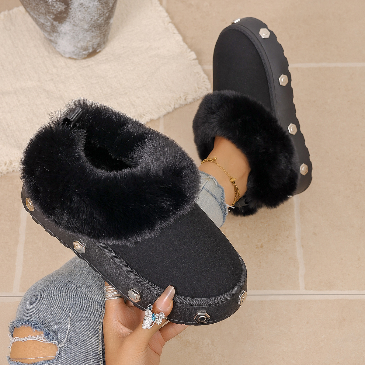 Round Toe Platform Boots