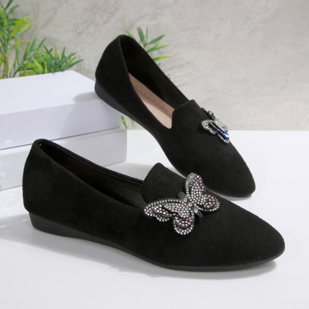 Butterfly Decor Slip-Ons