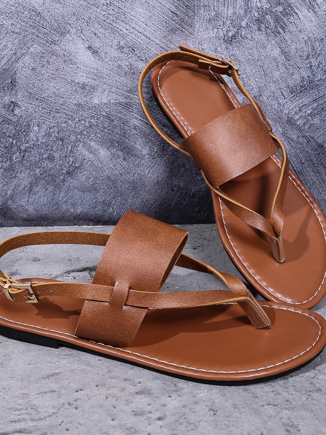 Toe Post Flats Sandals