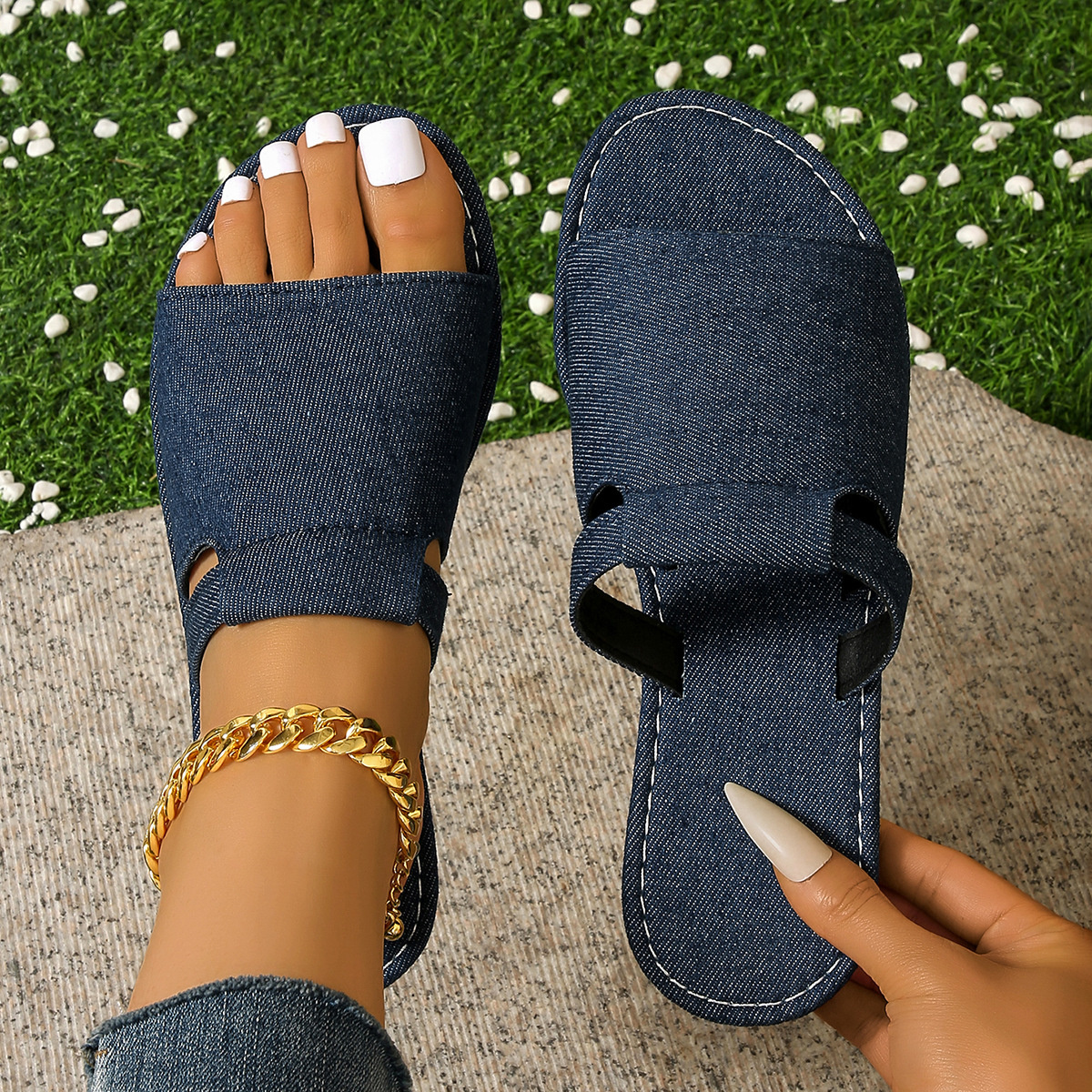 Open Toe Flats Sandals
