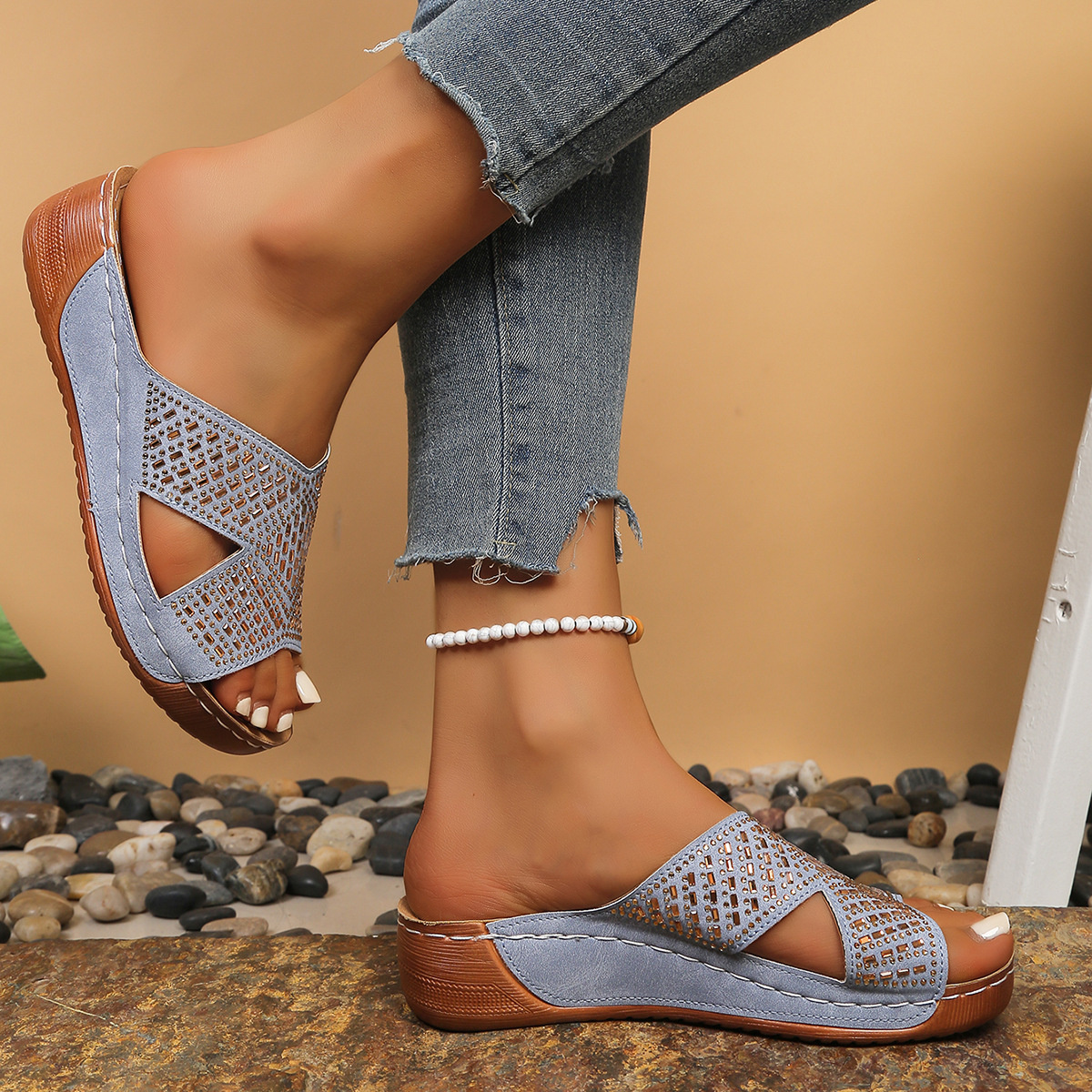 Open Toe Wedge Sandals