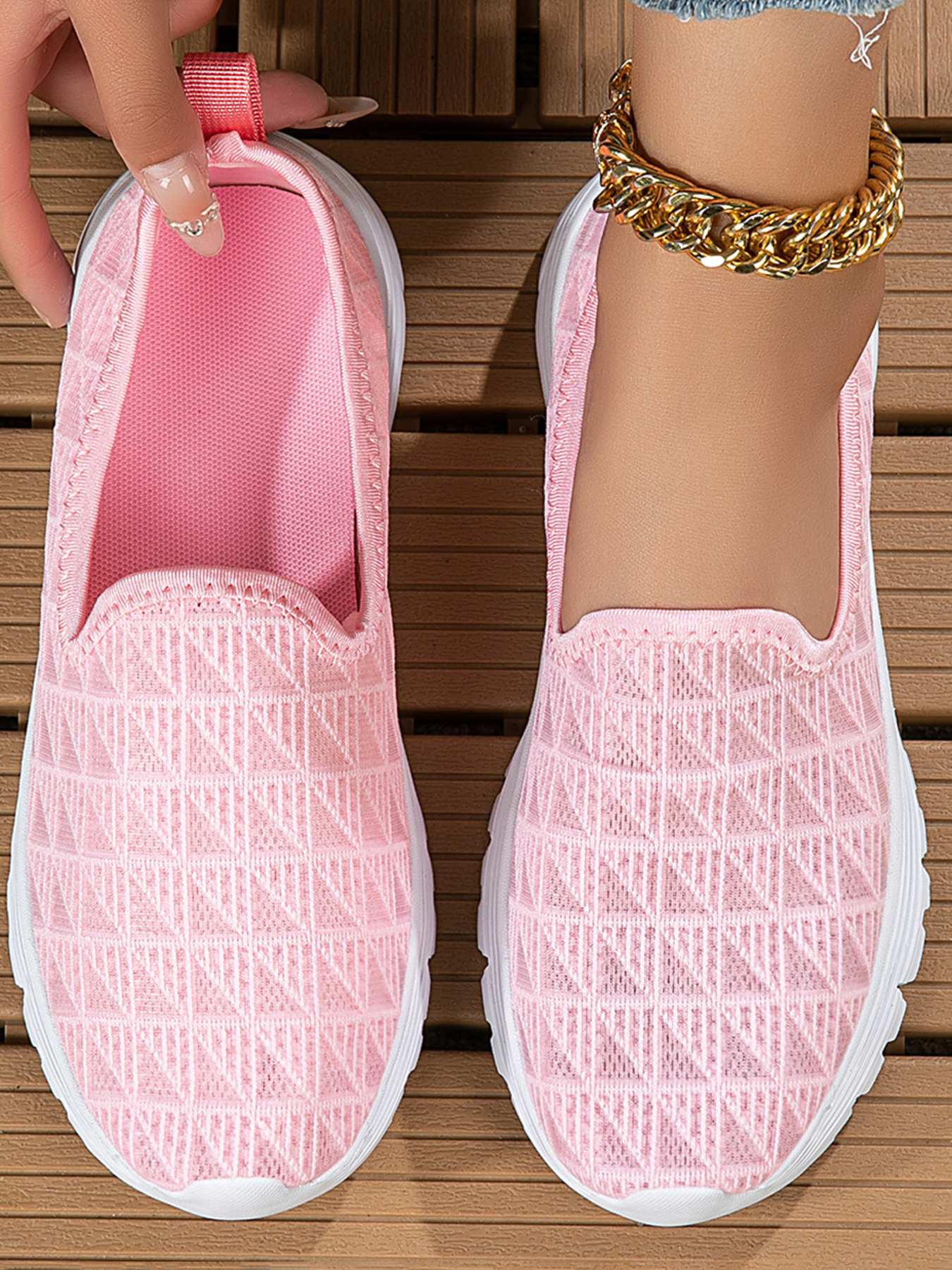 Breathable Mesh Slip-On Sneakers