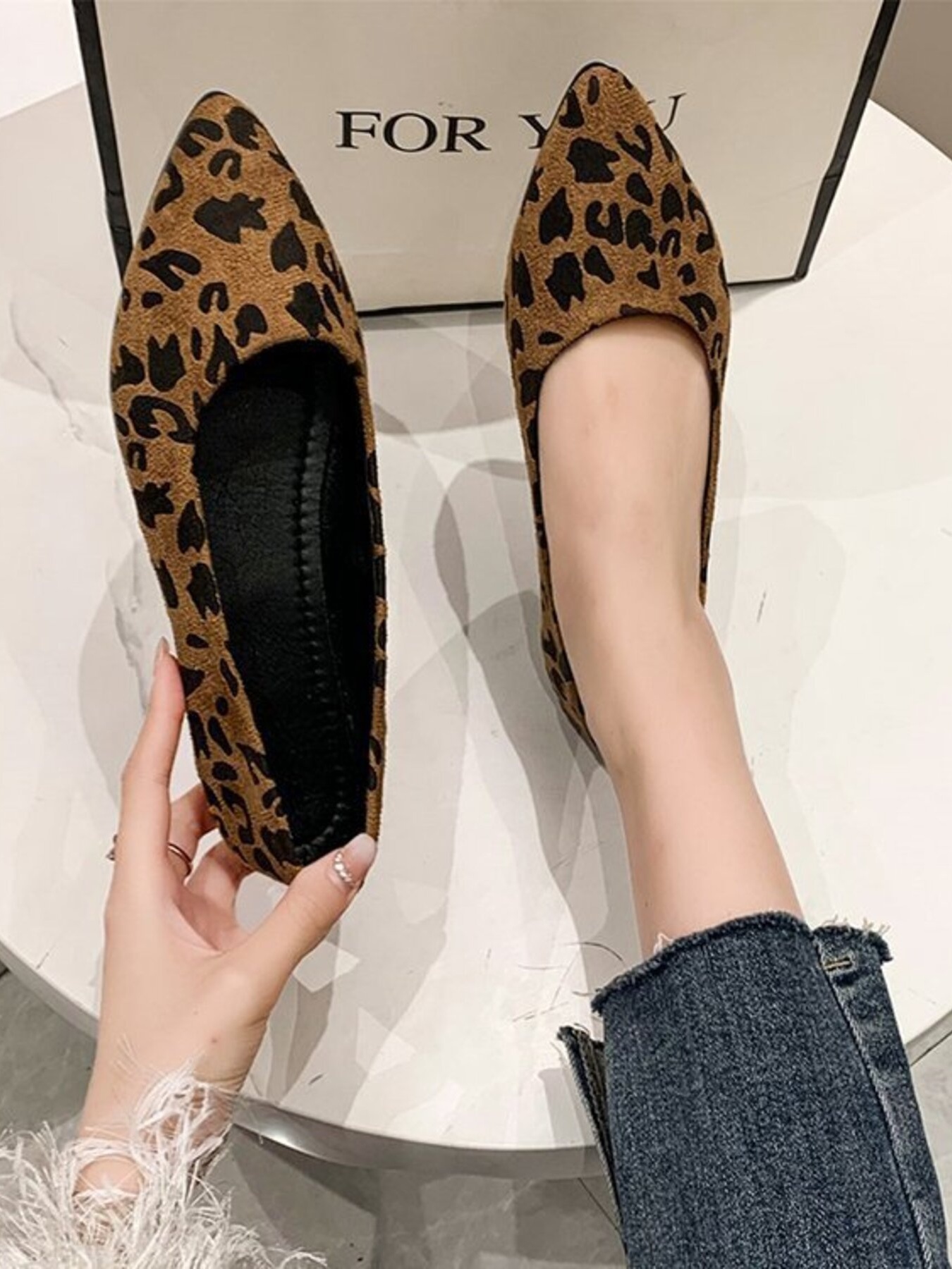 Point Toe Flat Slip-Ons