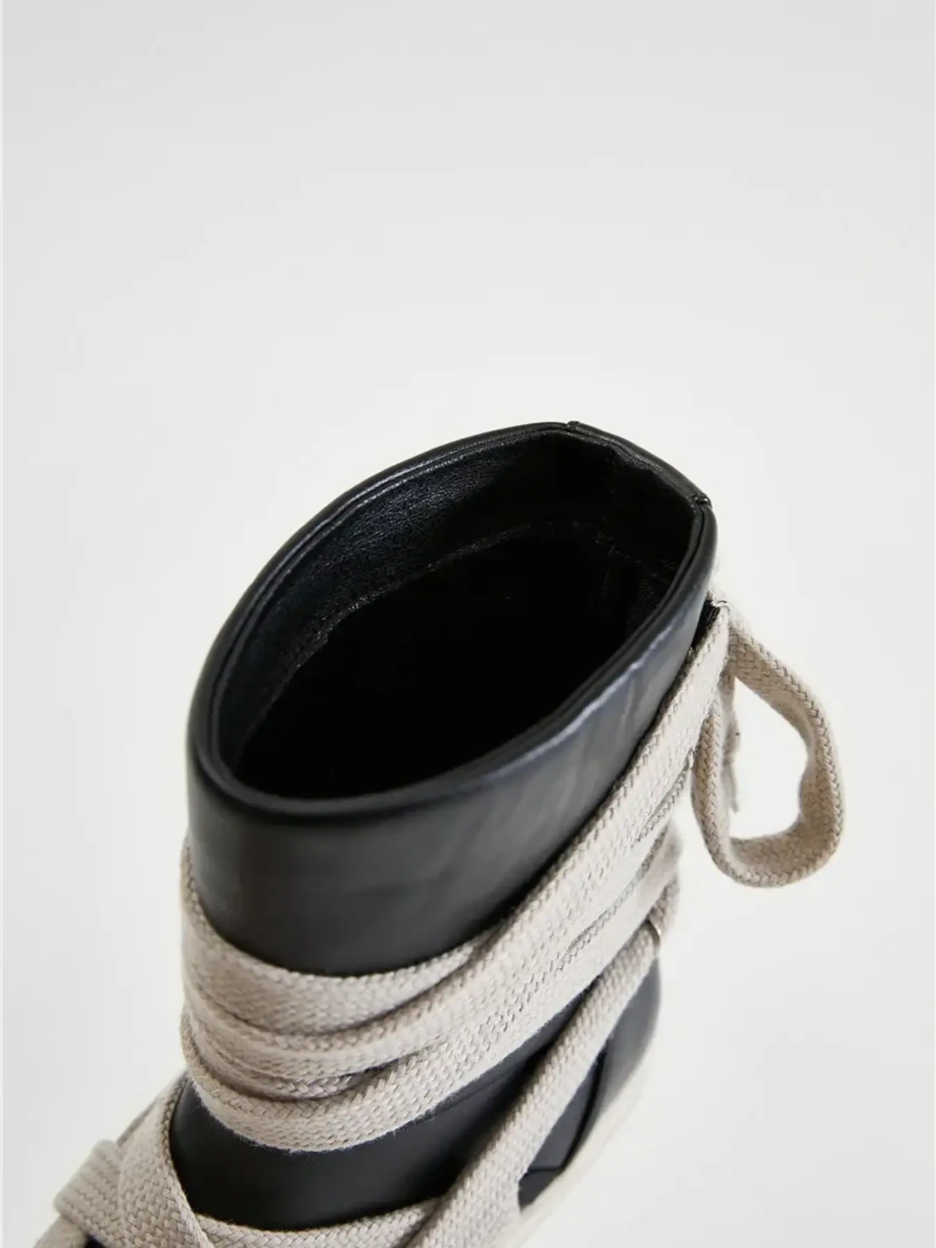 Lace-Up Round Neck Sneaker Boots