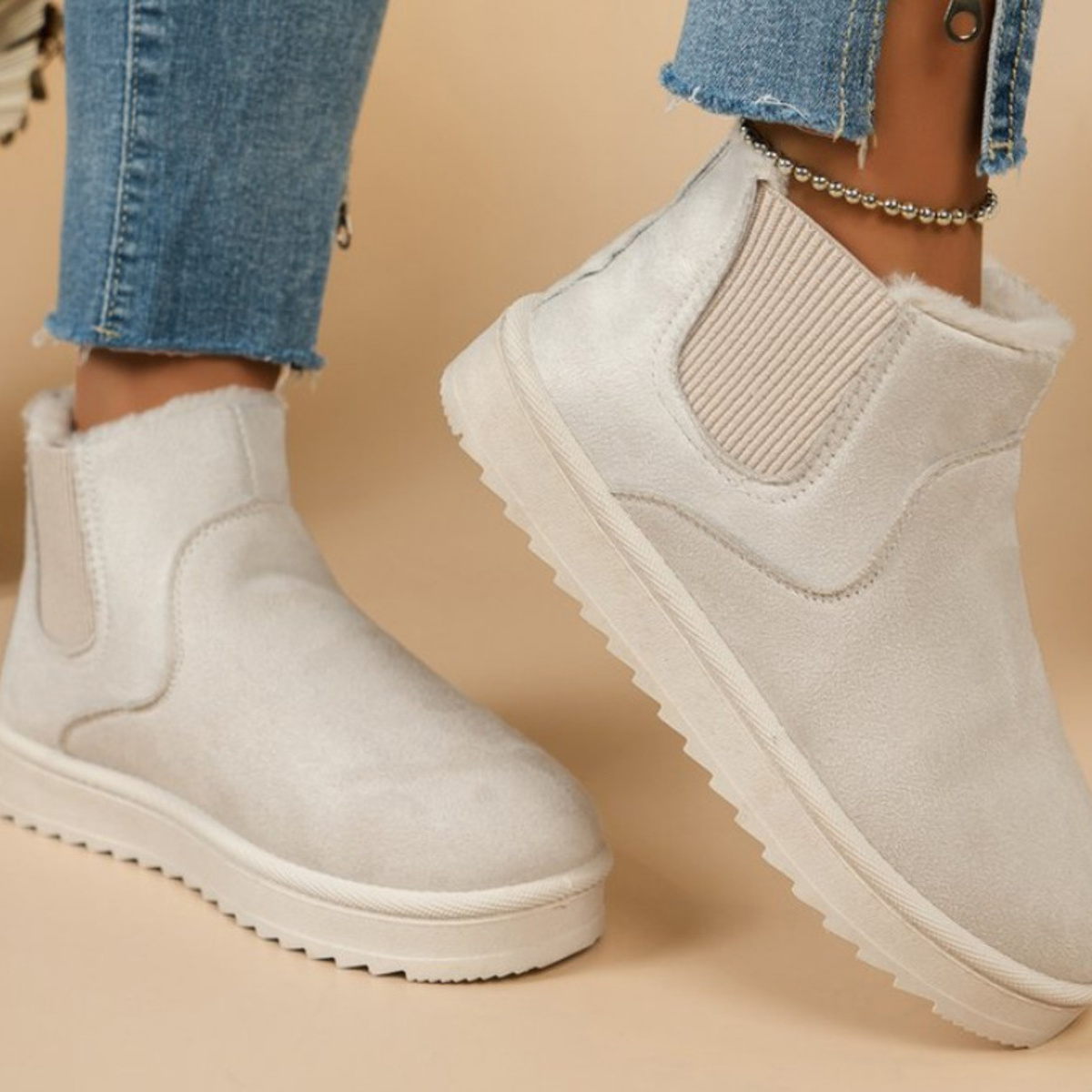 Round Toe Platform Boots