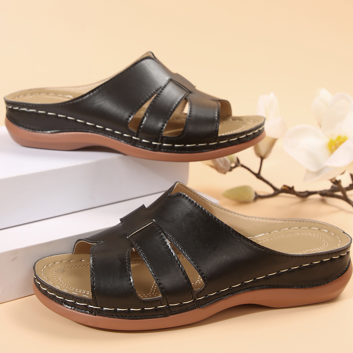 Open Toe Wedge Sandals