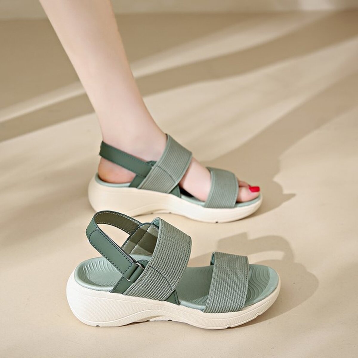 Open Toe Wedge Sandals