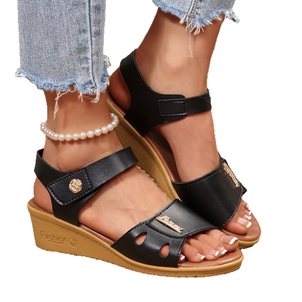 Open Toe Wedge Sandals