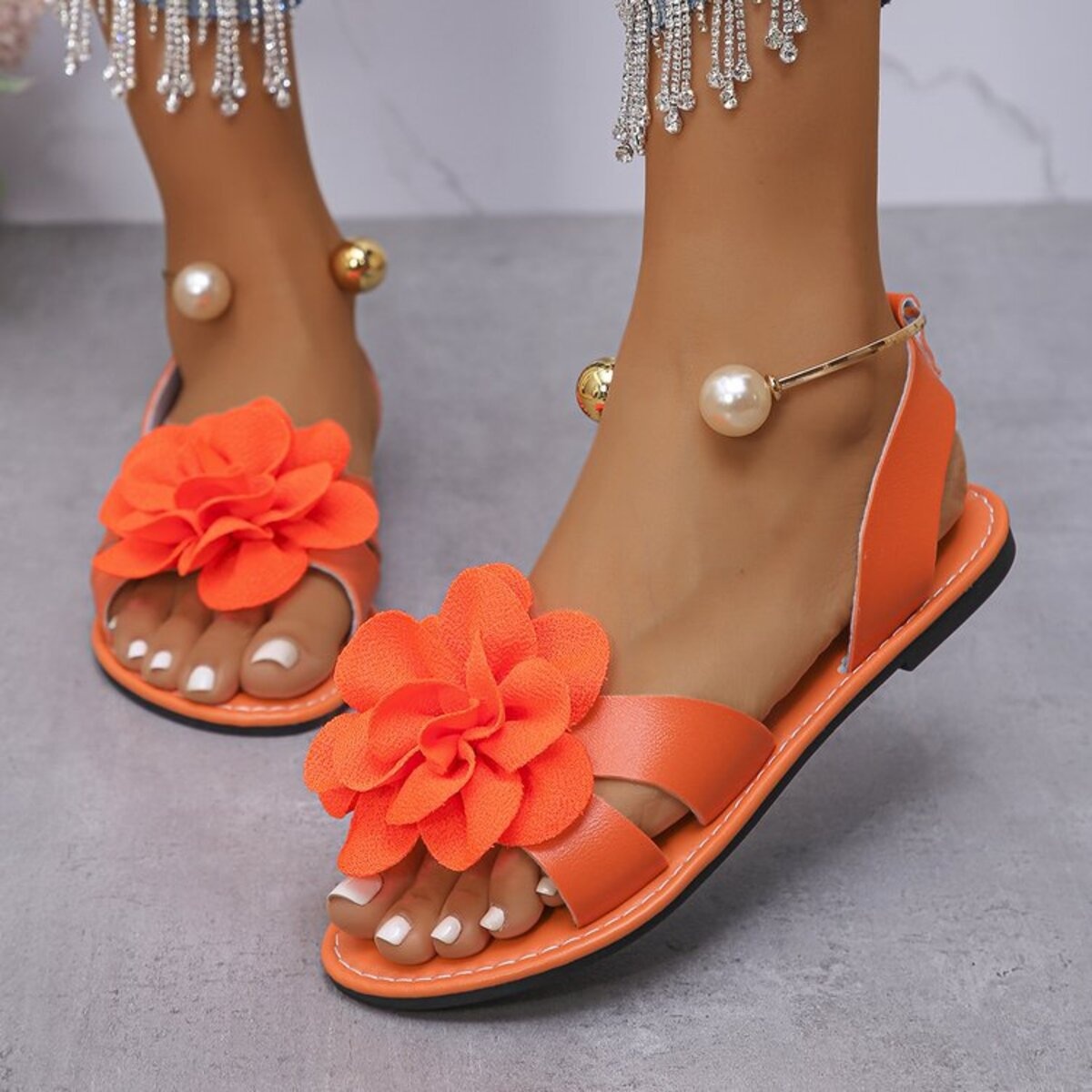 Flower Open Toe Sandals