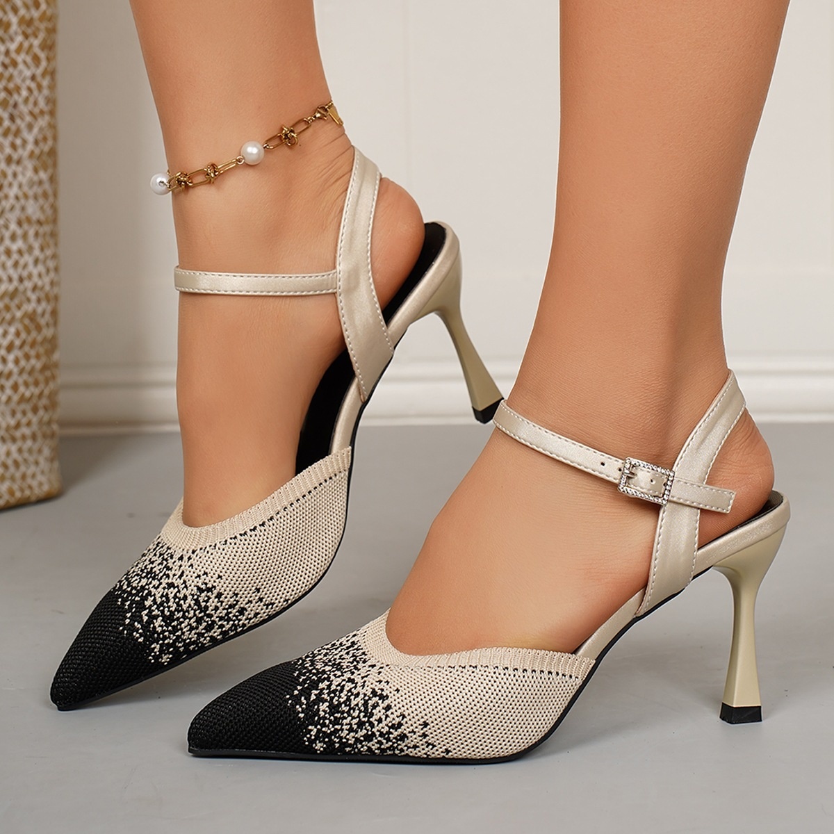 Point Toe Kitten Heels Sandals