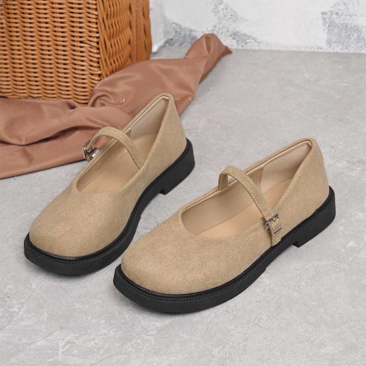 Round Toe Slip-Ons