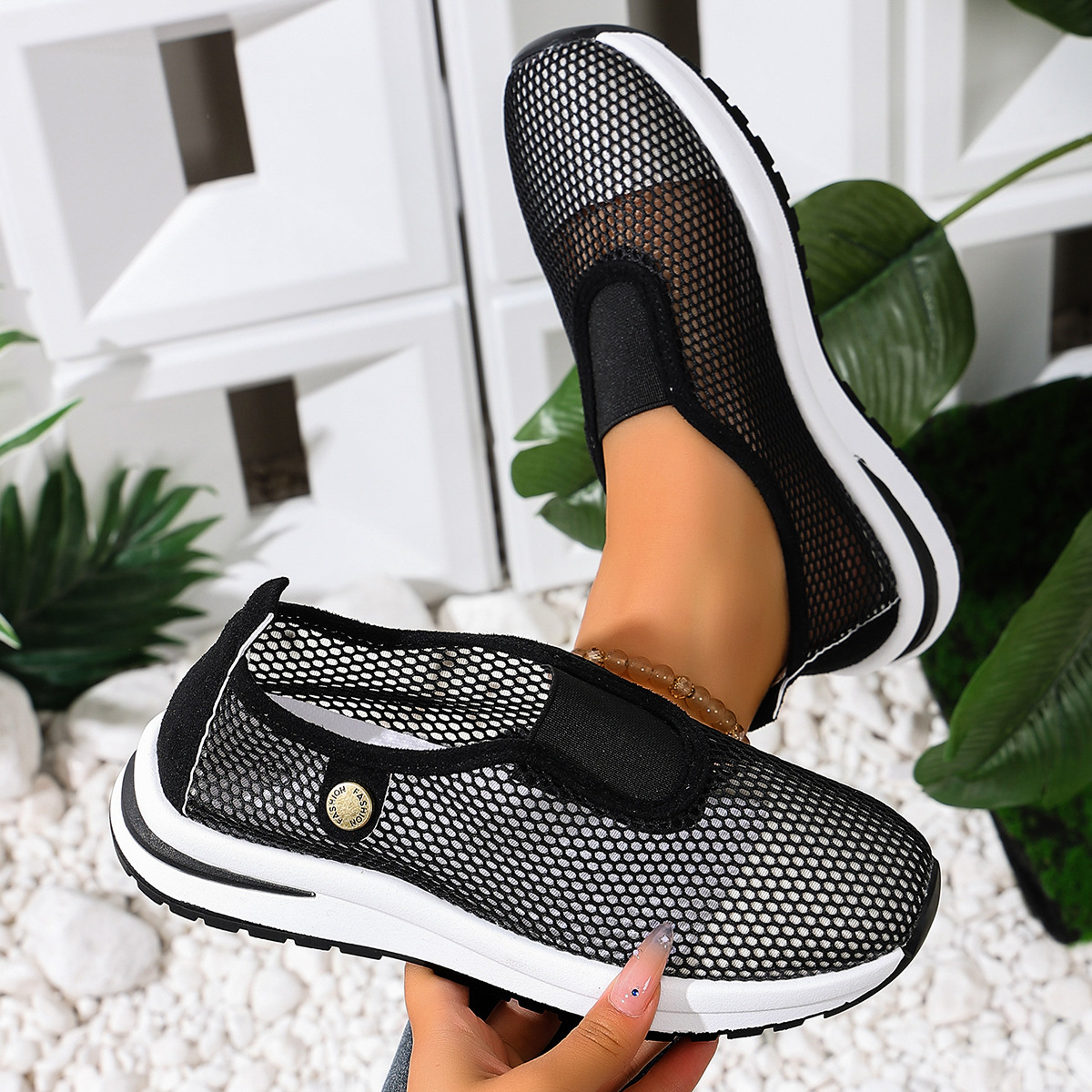 Breathable Mesh Slip-Ons