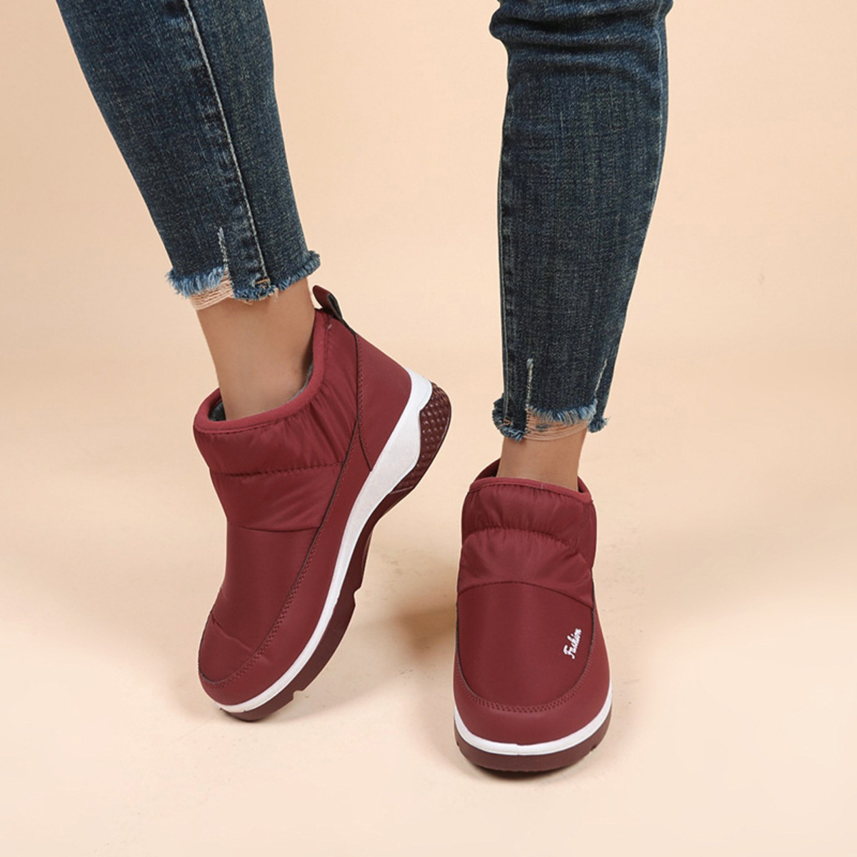 Warm Round Toe Boots