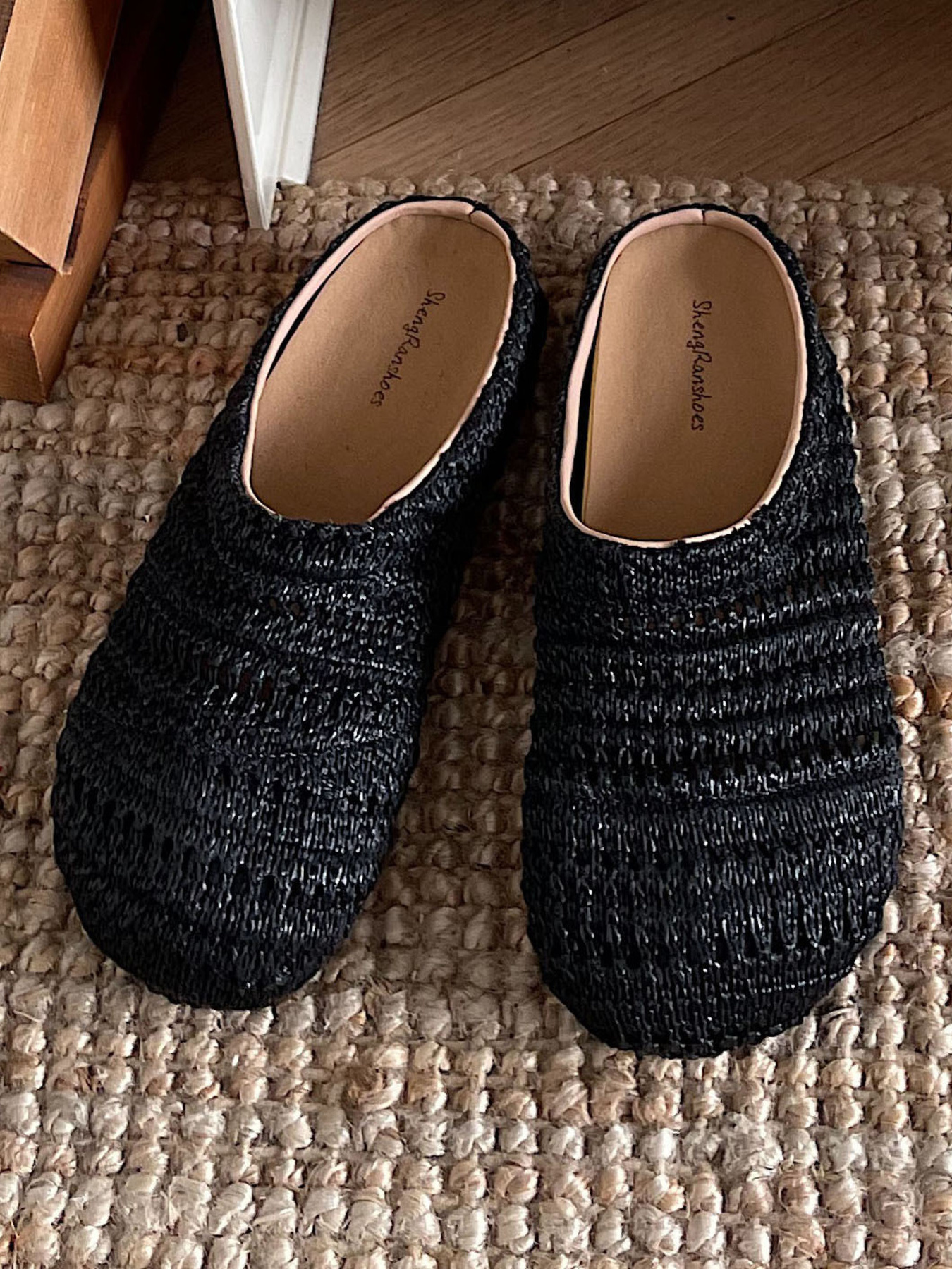 Knitted Round Toe Slip-Ons