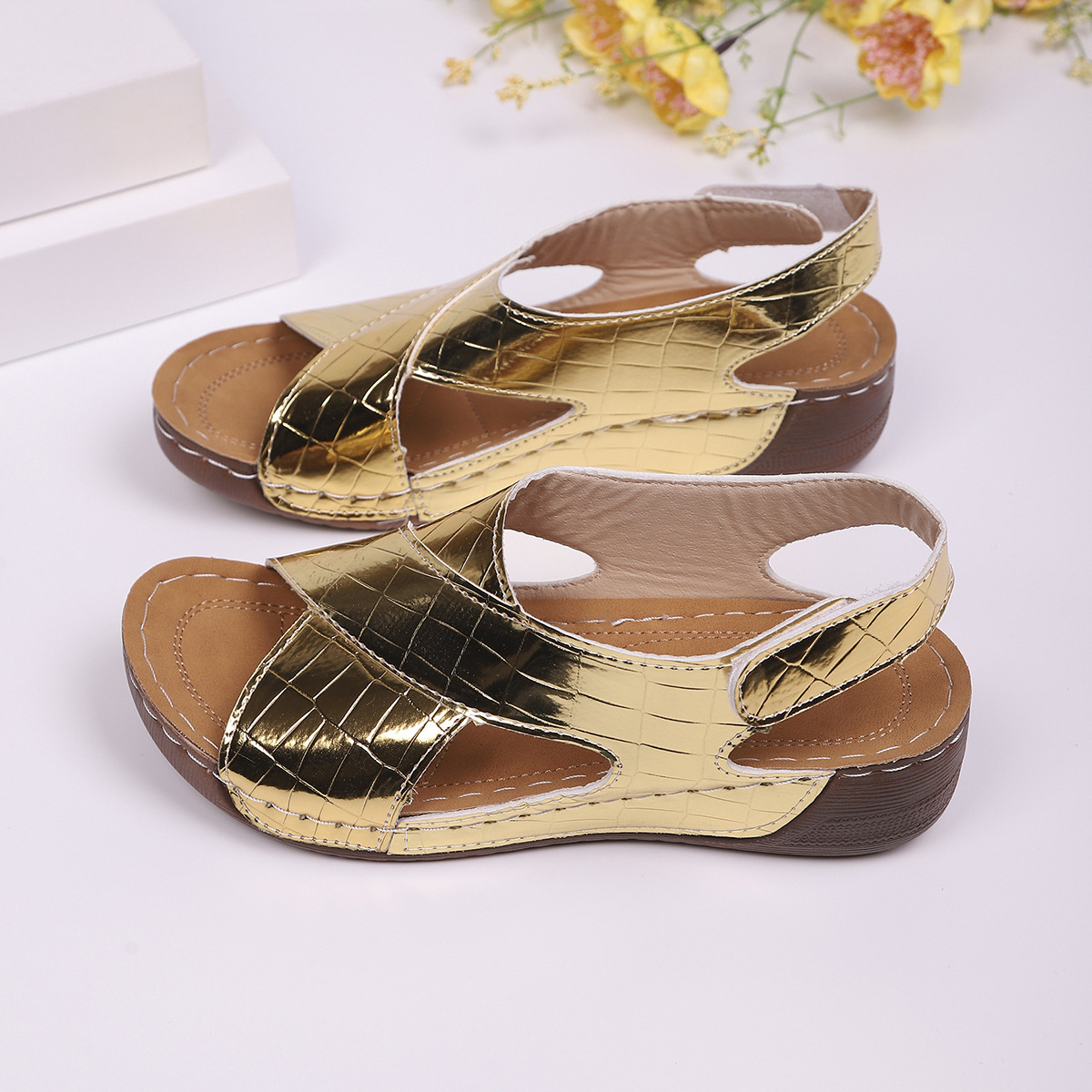Open Toe Wedge Sandals
