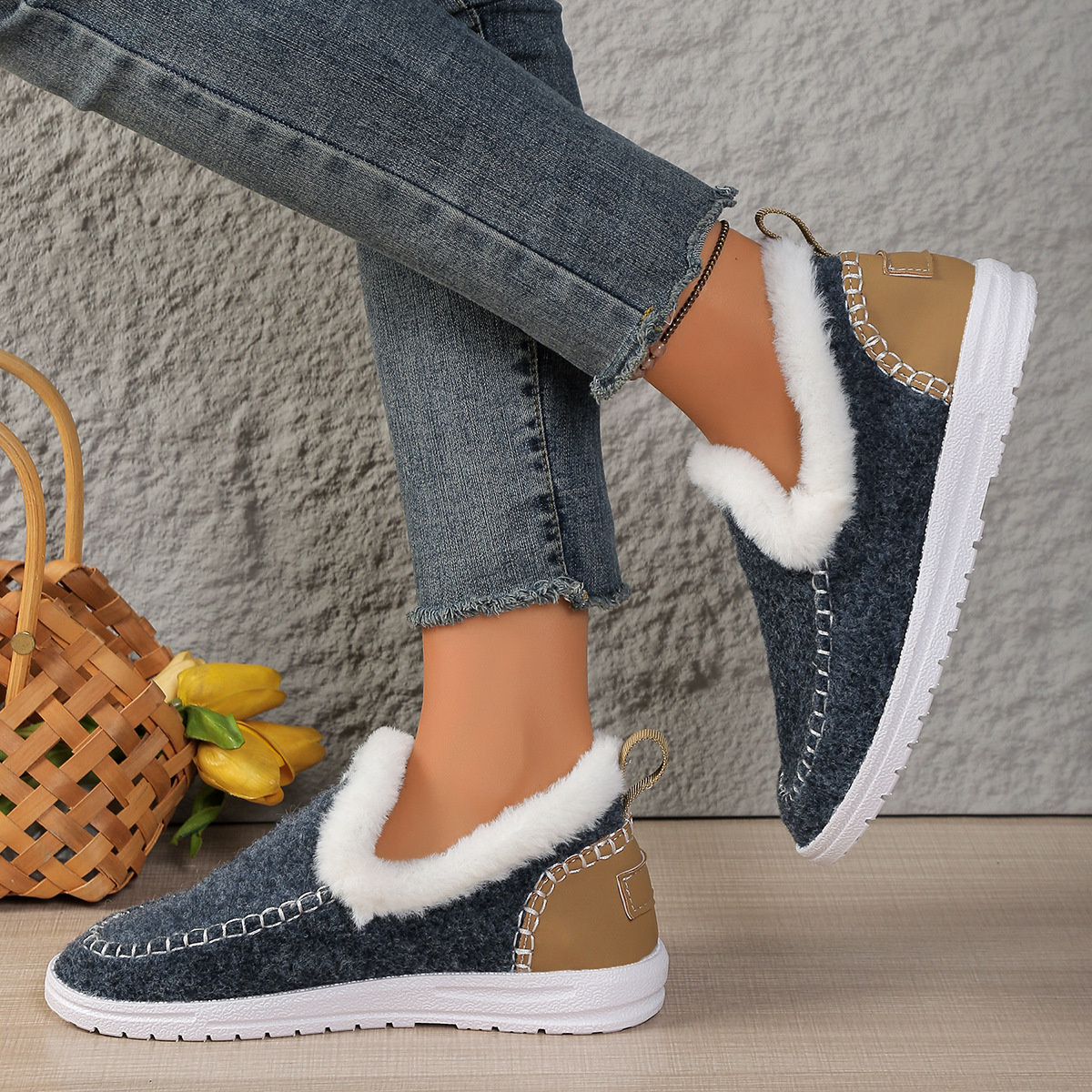 Plush-Lined Slip-Ons