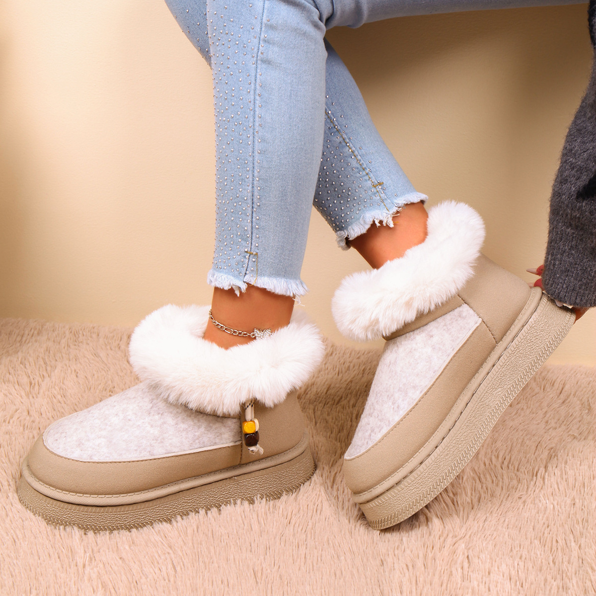 Round Toe Platform Boots