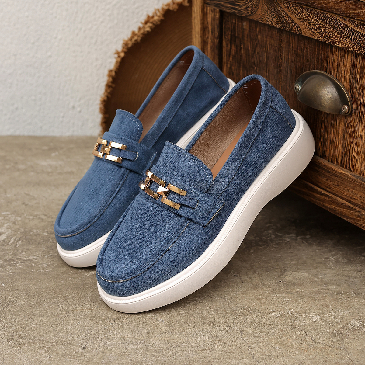 Round Toe Slip-Ons