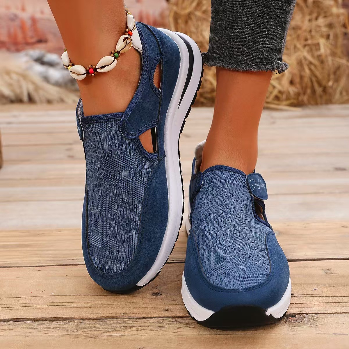 Breathable Cutout Slip-Ons