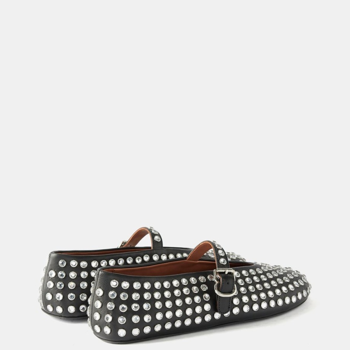 Studded Round Toe Slip-Ons
