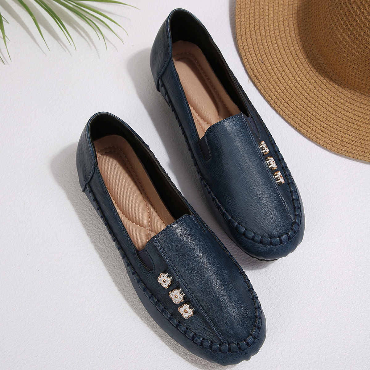 Round Toe Slip-Ons