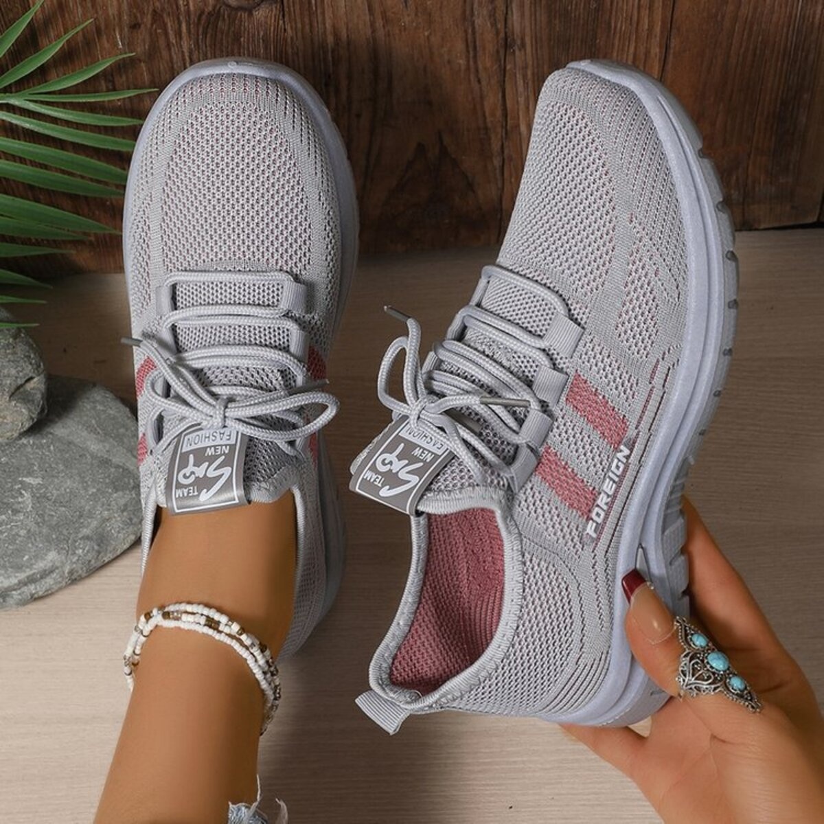 Lace Up Breathable Mesh Athletic