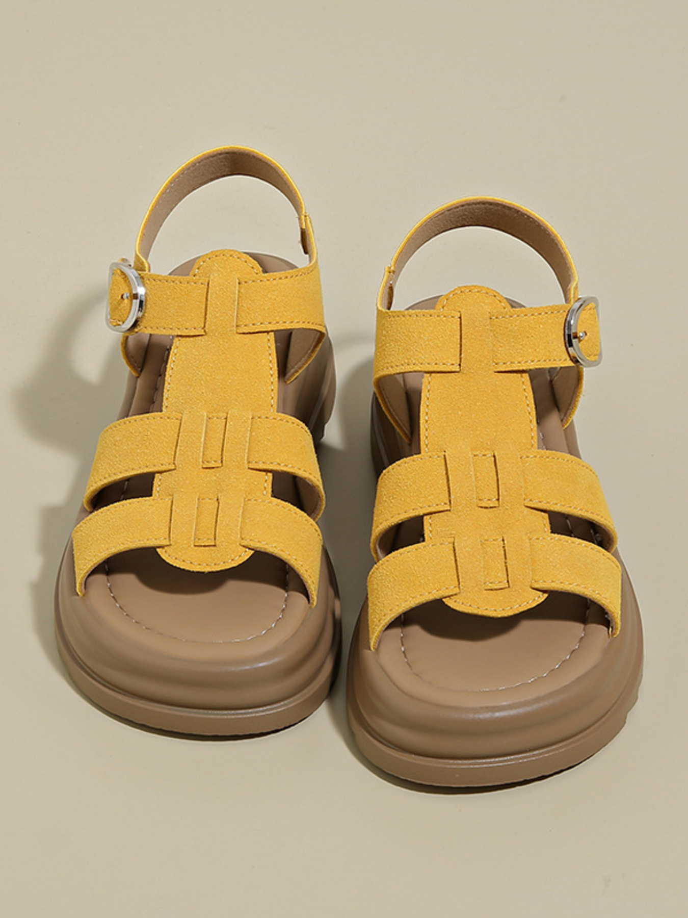 Platform Sandals with Ankle Strap