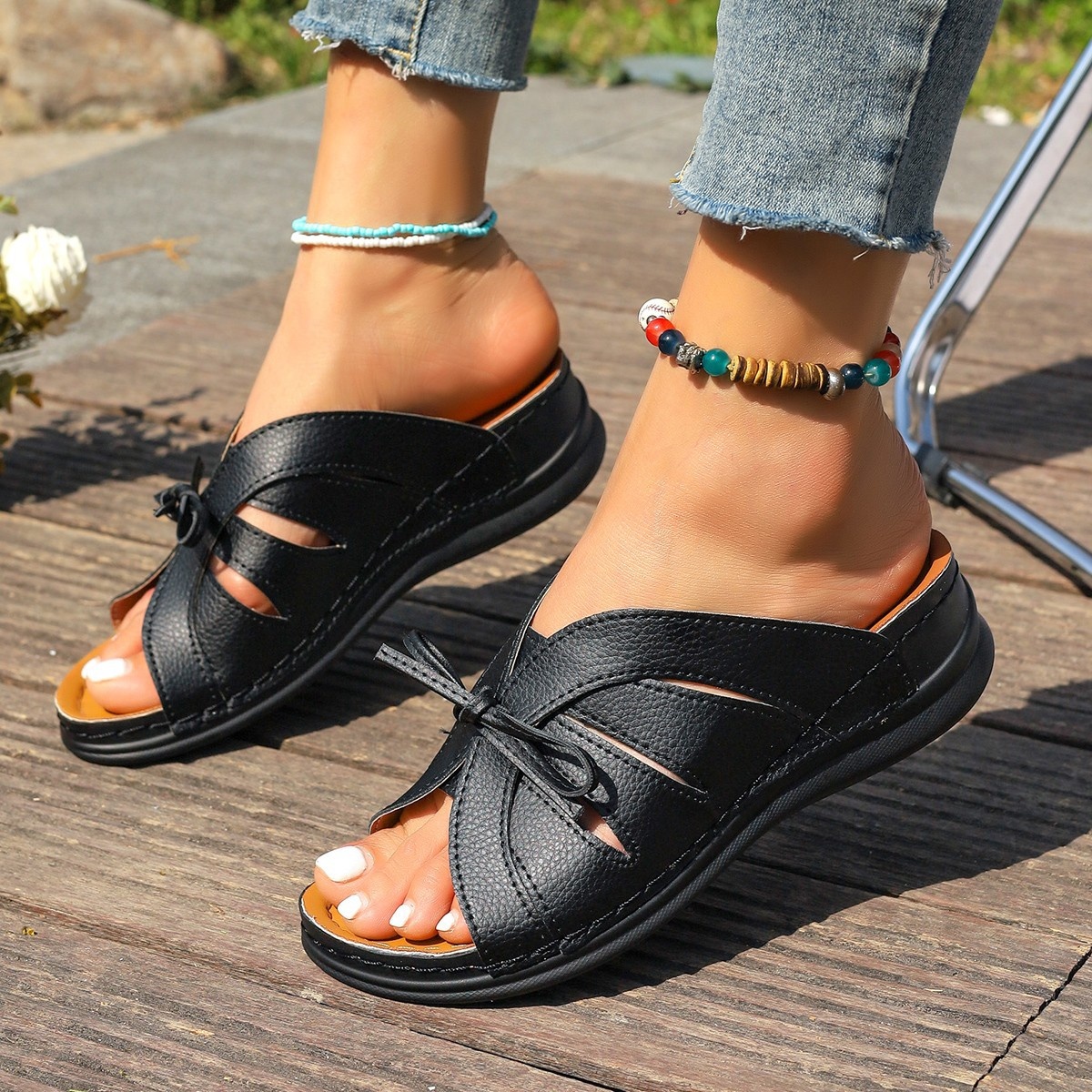 Open Toe Wedge Sandals
