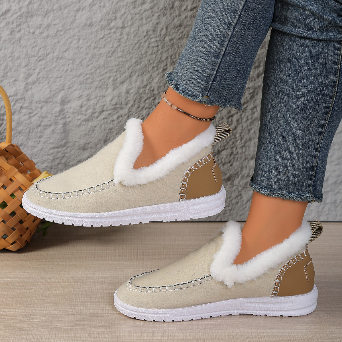 Plush-Lined Slip-Ons