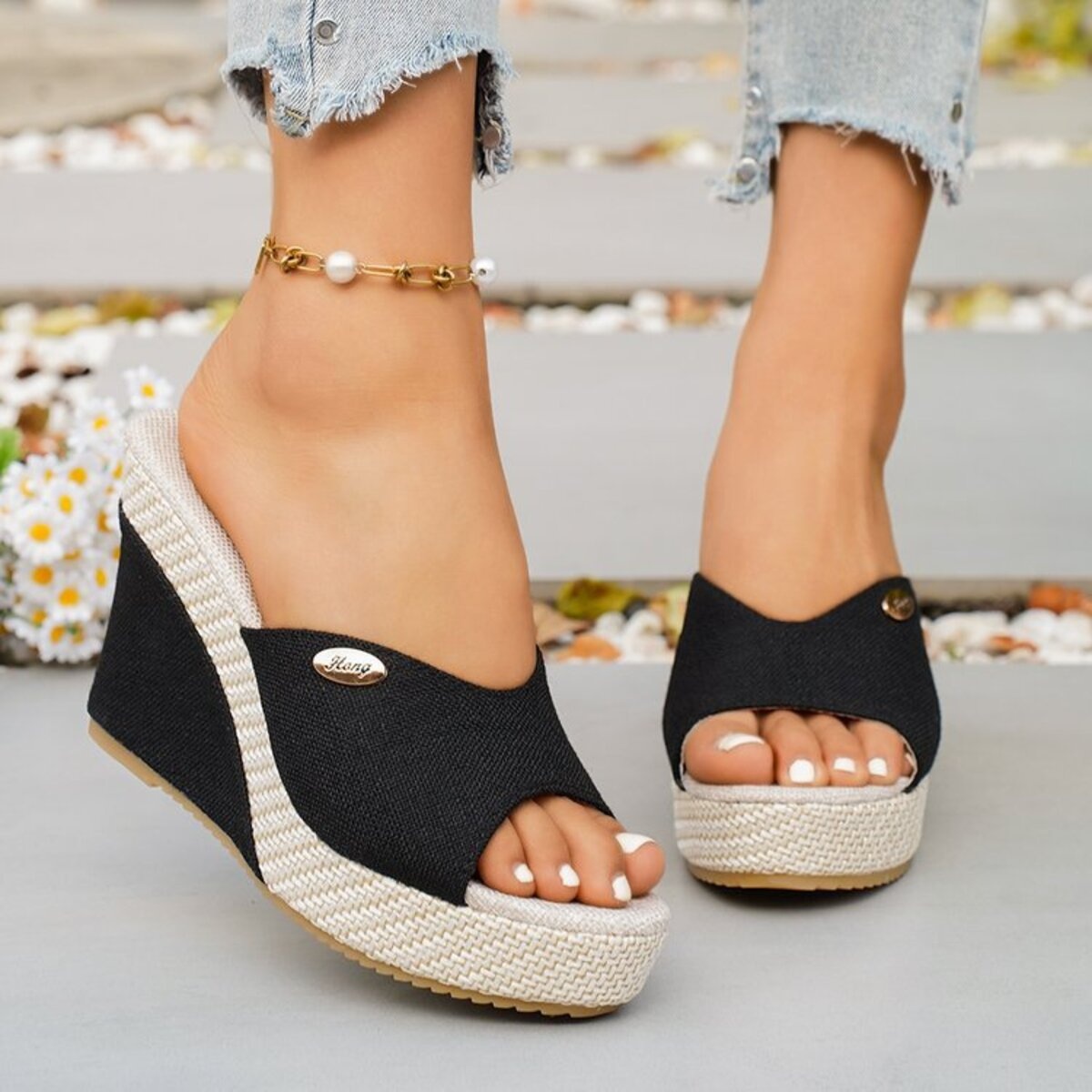 Open Toe Wedge Sandals